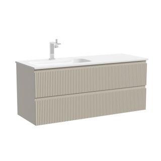Тумба подвесная под раковину Sancos Snob R SNR120LCE левая 120 см Beige Soft